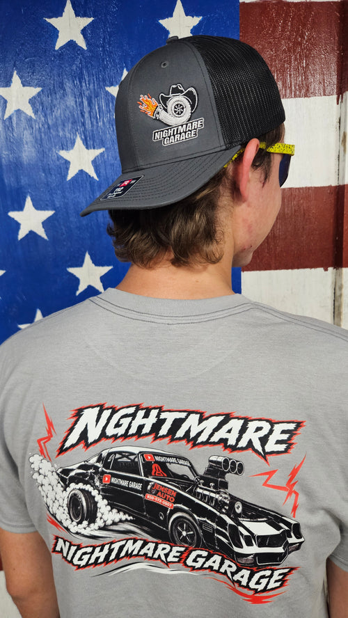 Nightmare Garage Grey Trucker Hat