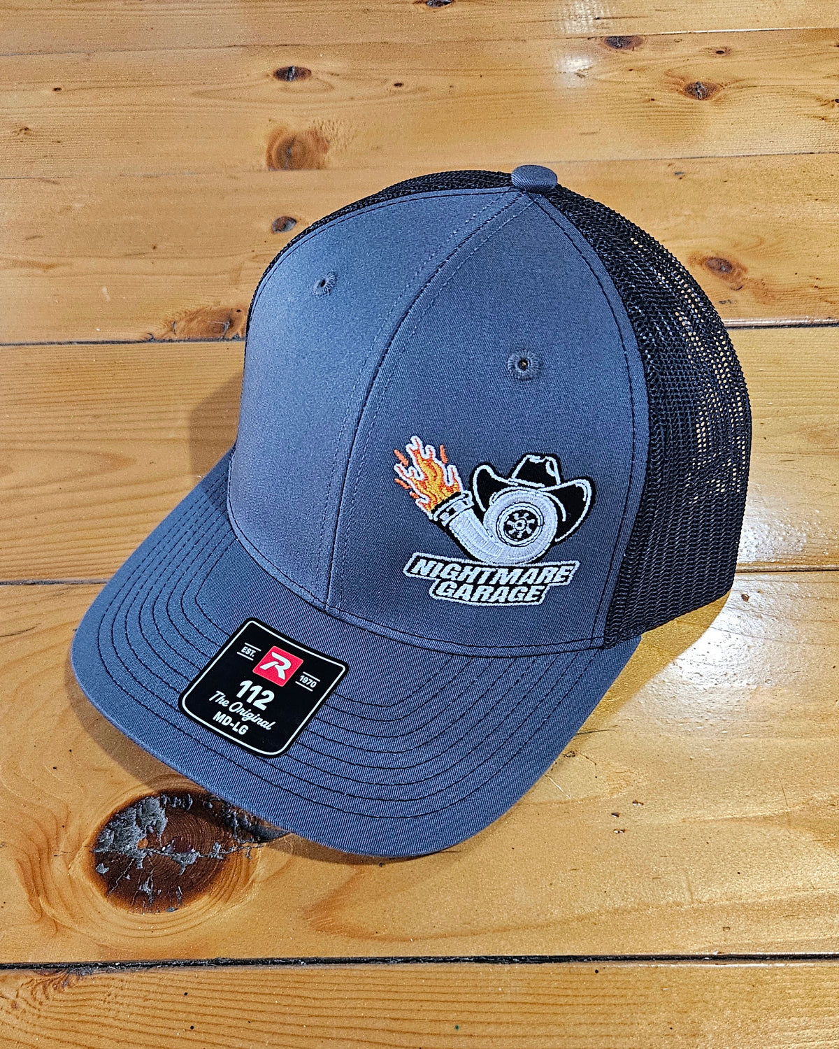 Nightmare Garage Grey Trucker Hat